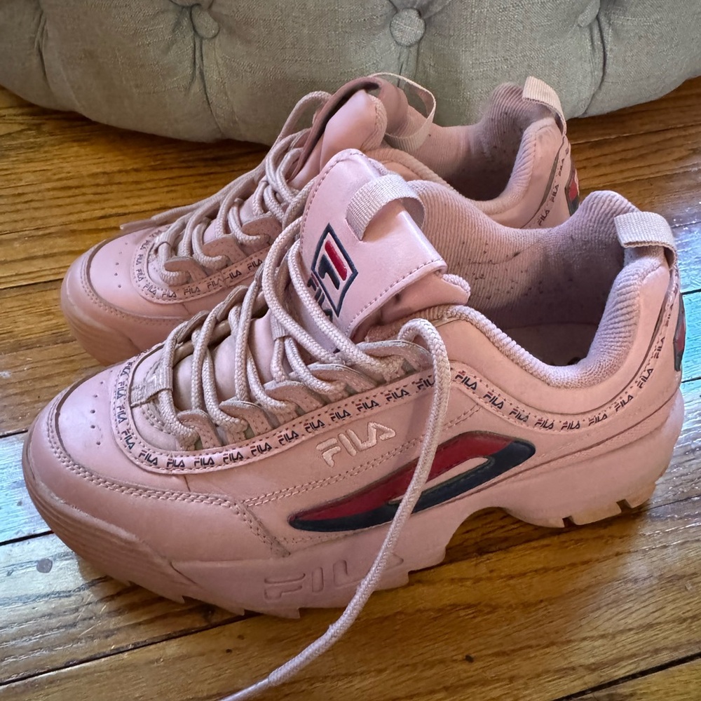 Fila Blush Pink Athletic Shoes View 2